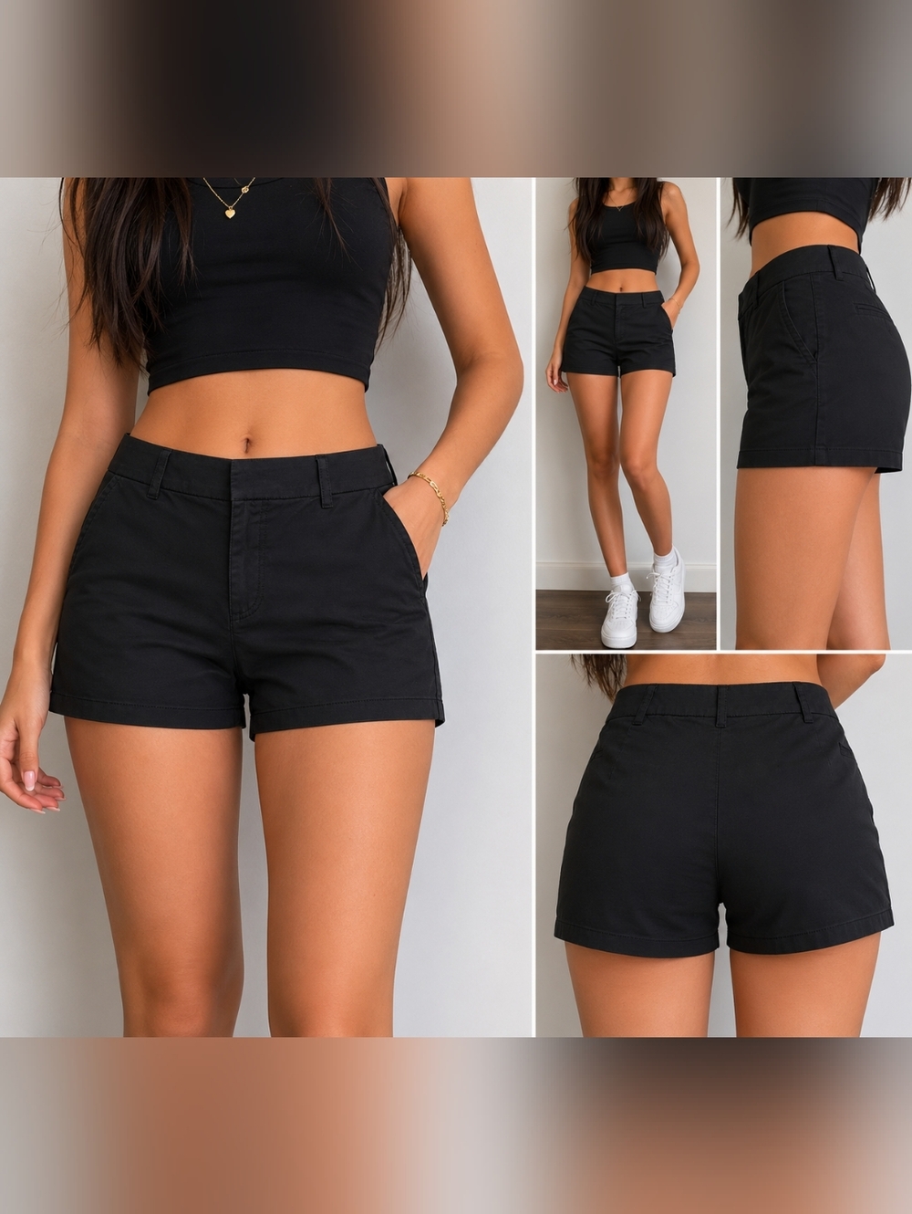Ricki's Black High-Rise Casual Women's Shorts